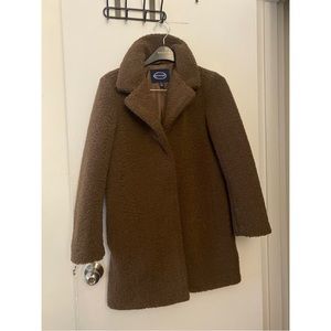 Scoop Teddy Bear Brown Jacket Size Small